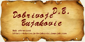 Dobrivoje Bujaković vizit kartica